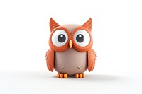 Toy animal owl white background. AI generated Image by rawpixel.