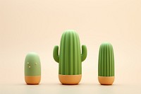 Cactus plant green toy. 