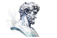 Portrait drawing statue sketch. AI generated Image by rawpixel.
