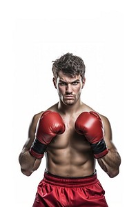 Boxing punching portrait sports. 