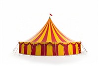 Tent recreation circus white background.