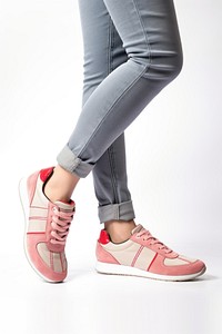 Footwear fashion sneaker pants. 