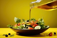 Salad olive food bowl. AI generated Image by rawpixel.