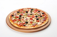 Pizza food white background mozzarella. 