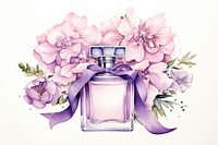 Perfume flower bottle cosmetics. 