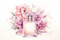 Perfume flower bottle cosmetics. 