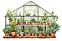 Greenhouse plant gardening nature. AI generated Image by rawpixel.
