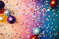 Confetti backgrounds sphere party. AI generated Image by rawpixel.