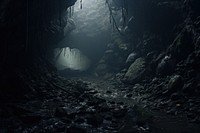 Cave landscape nature spooky. 