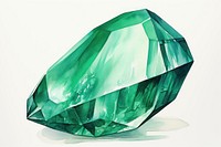 Gemstone jewelry emerald white background. AI generated Image by rawpixel.