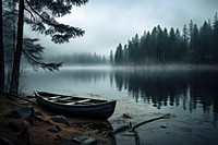 Watercraft landscape outdoors rowboat. AI generated Image by rawpixel.
