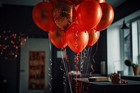 Balloon illuminated celebration anniversary. AI generated Image by rawpixel.