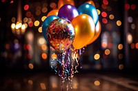 Balloon sphere party illuminated. AI generated Image by rawpixel.