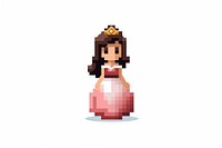 White background hairstyle pixelated portrait. AI generated Image by rawpixel.