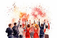 Celebration fireworks adult party. AI generated Image by rawpixel.