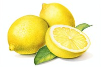 Lemon fruit plant food. 