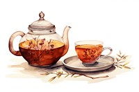 Teapot saucer cup mug. AI generated Image by rawpixel.