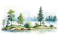 Landscape outdoors painting nature. 