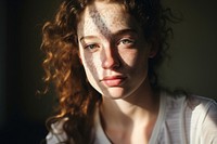 Vitiligo woman portrait. AI generated Image by rawpixel.