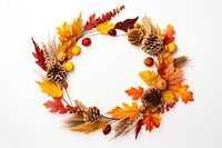 Wreath autumn plant leaf. AI generated Image by rawpixel.