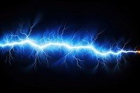 Thunderstorm lightning nature illuminated. AI generated Image by rawpixel.