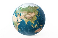 Earth sphere planet globe. AI generated Image by rawpixel.