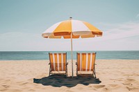 Outdoors beach chair furniture. AI generated Image by rawpixel.