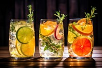 Drink fruit glass herbs. AI generated Image by rawpixel.