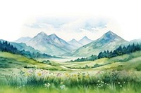 Mountain wilderness landscape grassland. AI generated Image by rawpixel.