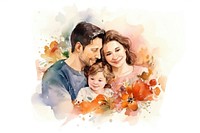 Portrait family adult love. AI generated Image by rawpixel.