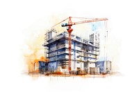 Construction building architecture development. AI generated Image by rawpixel.