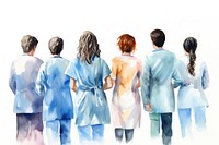 Hospital adult back togetherness. AI generated Image by rawpixel.