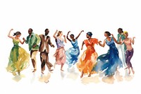 Dancing adult togetherness performance. AI generated Image by rawpixel.