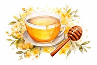 Honey plant tea cup. AI generated Image by rawpixel.