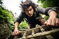 Outdoors determination hairstyle strength. AI generated Image by rawpixel.