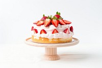 Strawberry cake dessert fruit. AI generated Image by rawpixel.