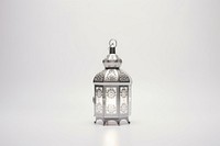 Lantern lamp white background architecture. 