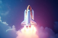 Aircraft vehicle rocket space. AI generated Image by rawpixel.