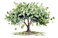 Money plant tree investment. AI generated Image by rawpixel.