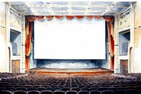 Architecture auditorium theatre stage. 