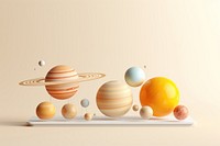 Sphere planet solar system simplicity. AI generated Image by rawpixel.