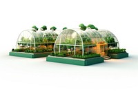 Greenhouse garden plant white background. AI generated Image by rawpixel.