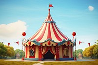 Circus tent architecture celebration. 