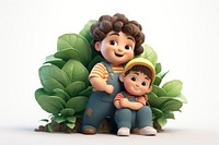 Plant baby toy togetherness. AI generated Image by rawpixel.