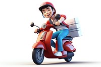 Scooter motorcycle vehicle white background. AI generated Image by rawpixel.