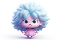 Doll cute toy white background. AI generated Image by rawpixel.
