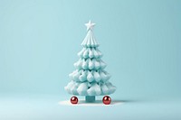 Christmas tree snow blue. AI generated Image by rawpixel.