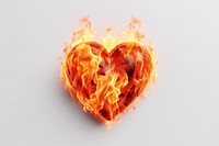 Heart fire glowing burning. AI generated Image by rawpixel.