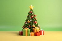 Christmas tree plant box. AI generated Image by rawpixel.