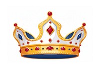 Crown white background accessories recreation. 